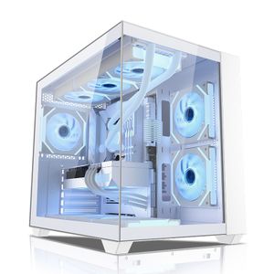 Powercase NEW design gaming pc case ATX case USB3.0 Tempered glass computer case Popular