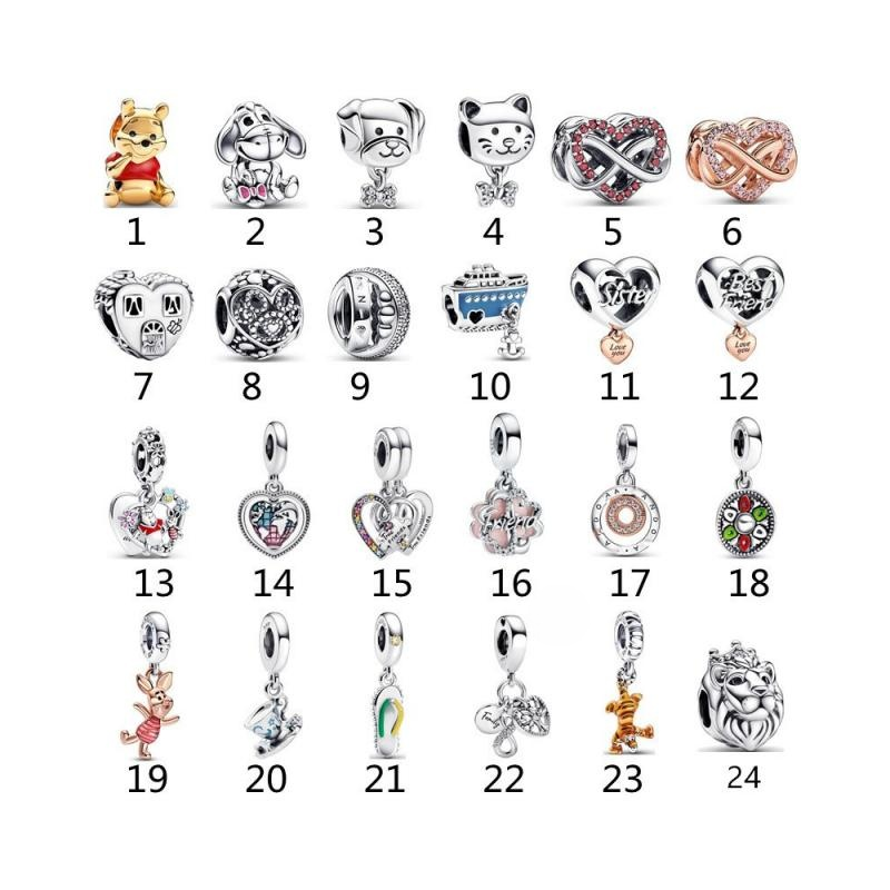 Dongguan Shuangke Home Accessories Co., Ltd. DIY Wholesale 925 Sterling Silver Jewelry Pendant for Women Rose Gold Beaded Charms Ladies Accessories