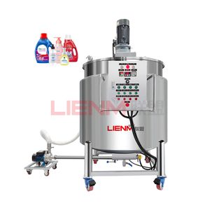 LIENM Customized Liquid Soap Production Mixer Making Machine 1000l Ss Mixer Liquid Detergent Production Mixer
