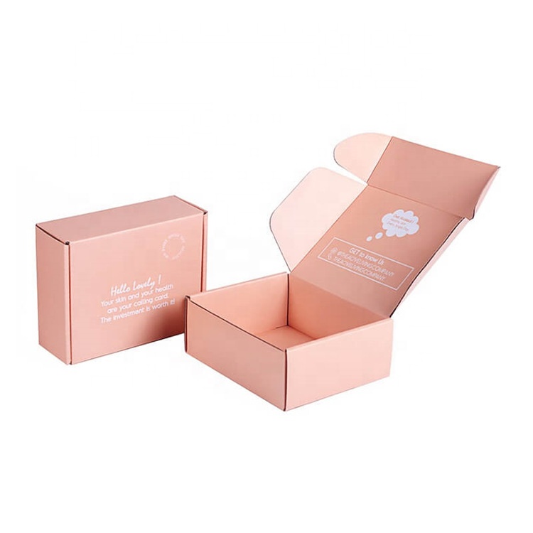 Ready Molds Custom Logo Secure PLA Corrugated Board Paper Carton Shipping Gift Packaging Box