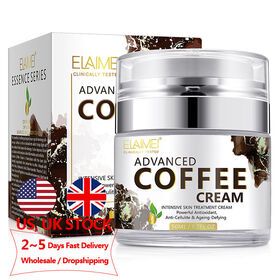 Dropshipping high quality facial cream anti-aging moisturizer coffee cream