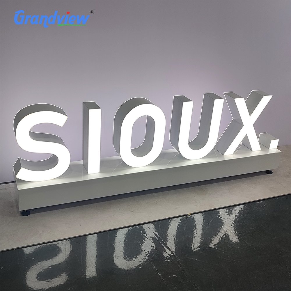 Led shop Signs Letters Outdoor Custom Business Building Stainless Metal Led Signage 3d Led Front-lit letter sign