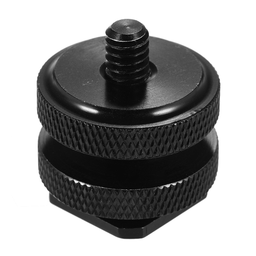 1/4 Double Screw Flash Hot Shoe Adapter Double Screw mount for Go pro, Camera flash mount 1/4"-20 Tripod Mount Screw