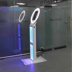 Easy Assemble Selfie iPad Photo Booth Cost-effective Light Box On The Base Round LED Ring Light IPad Photo Booth Machine