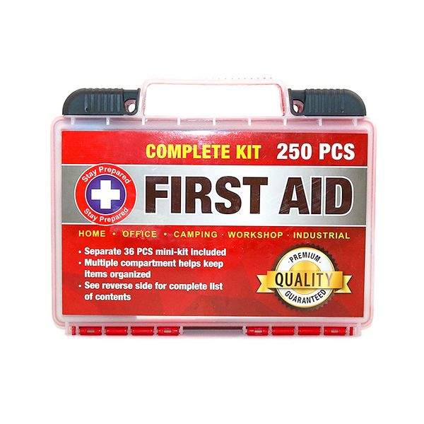 250 PCS Workplace First Aid Kit Professional Emergency Medical Box