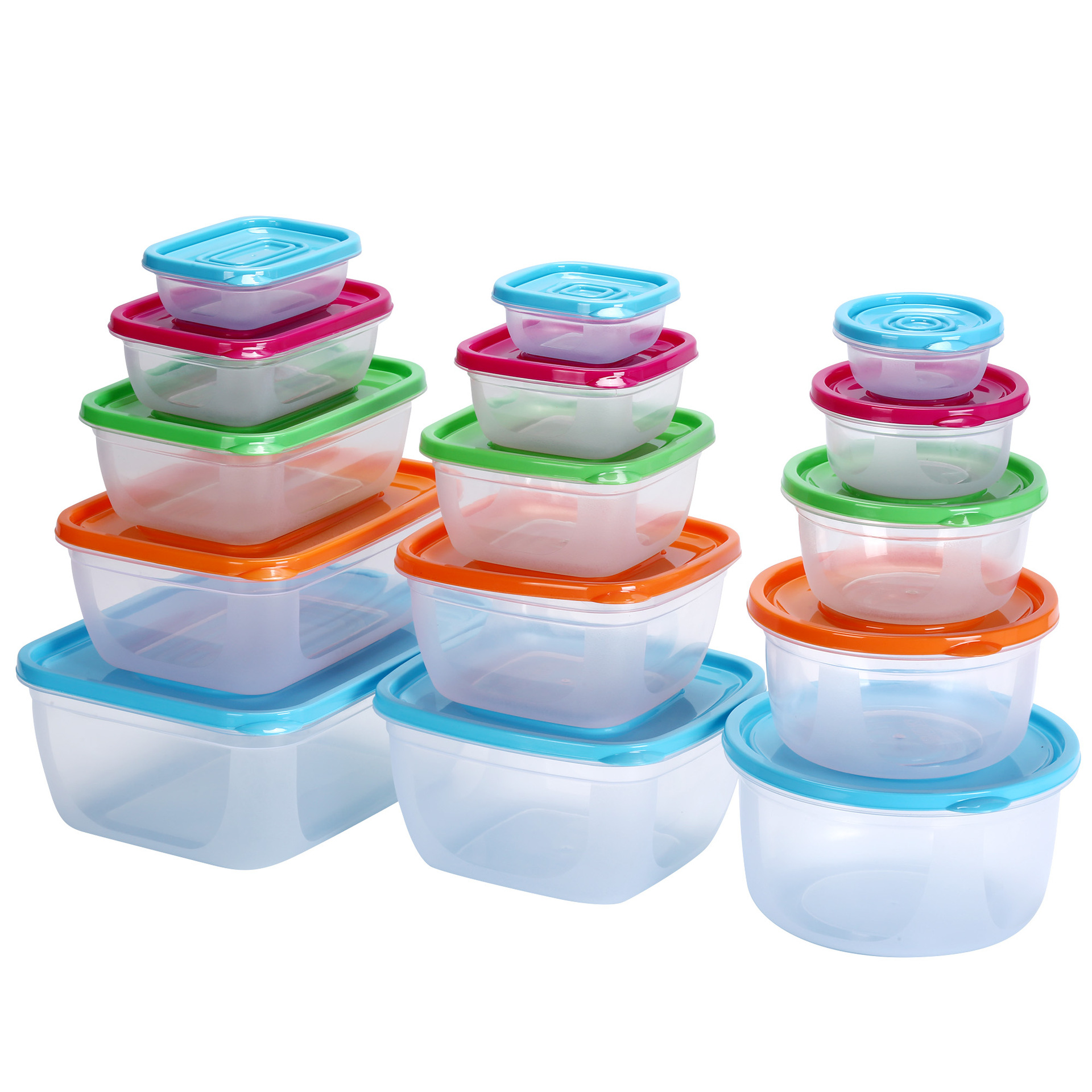 Shenzhen Baoying Daily Necessities Co., Ltd. 5pcs Plastic Food Storage Containers with Lids, Airtight Bento Boxes, BPA Free PP Lunch Boxes
