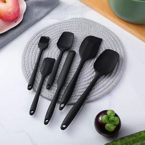 6pcs Heat Resistant Non Stick Silicone Spatula Kitchen Utensils BPA Free Silicone Spatula Set cocina accesorios kitchen utensils