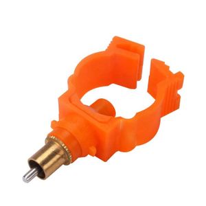 Top Selling New Condition Farm Use PP Plastic Hanging Cup Waterer Half Yellow Poultry Automatic Chicken Nipple Drinker Equipment