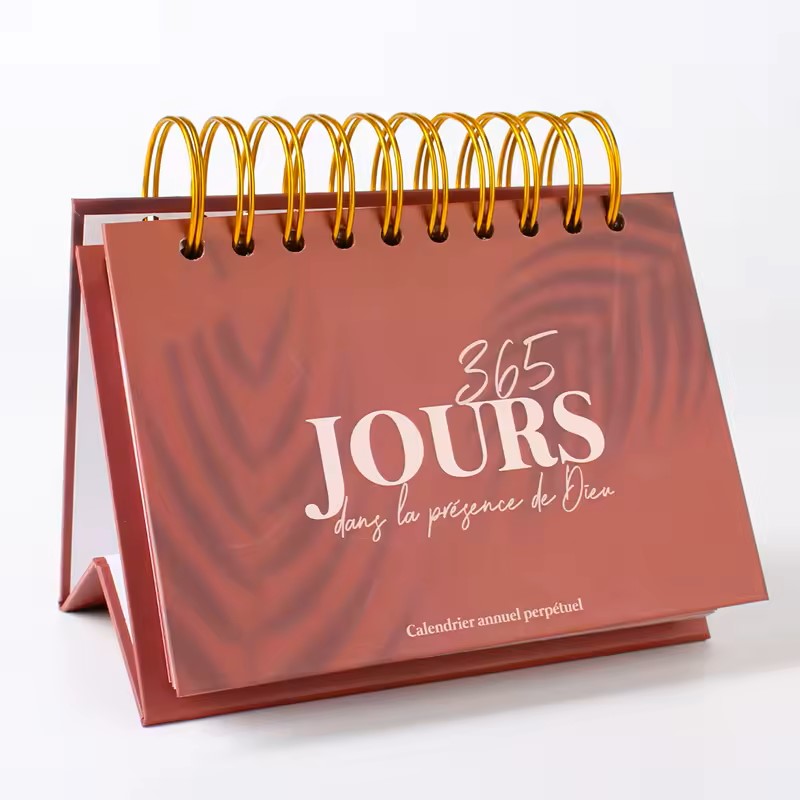 Guangzhou Easyprint Import And Export Co., Ltd. 2024 Custom Calendar Printing Factory Direct Sale Desktop Planner 365 Day Calendar