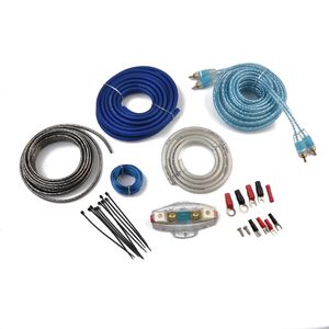 OEM/ODM OFC CCA TCCA Soft Flexible Audio Car Power Cable Installation Amplifier Amp Wiring Kit Car Audio 4 Gauge AMP Kit
