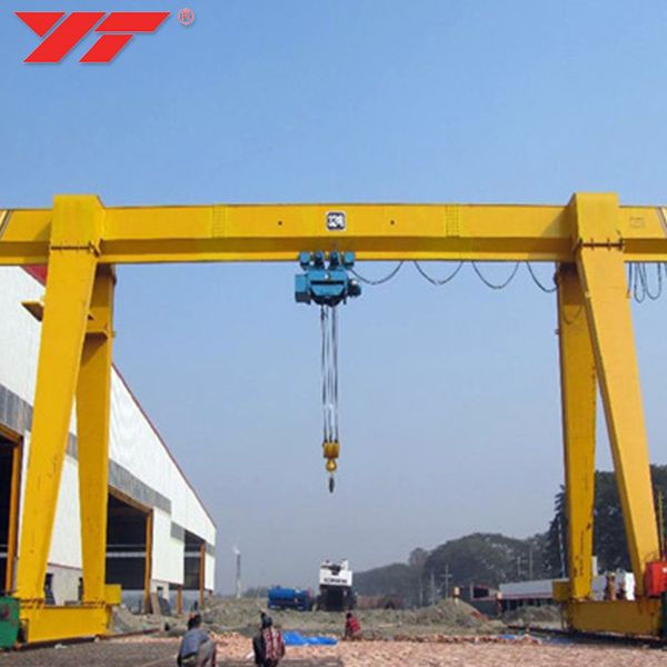 China Top crane manufacturer 10t single bridge girder mdg rail-mounted gantry crane price container