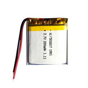 502627 300mAh Top selling WLY direct wholesales digital battery Rechargeable lithium ion battery cell for wearable equipment