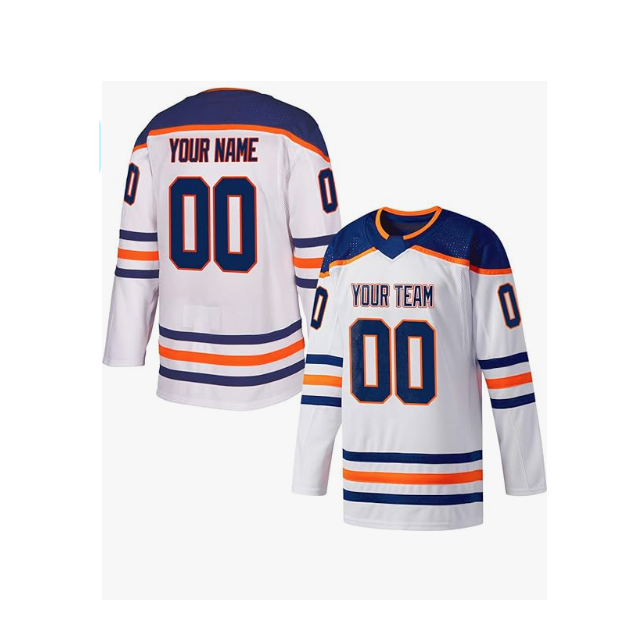 Fitness Philly Wholesale Custom Embroidery Ice Hockey Jersey 100% Polyester Hockey Jersey with embraided custom logo