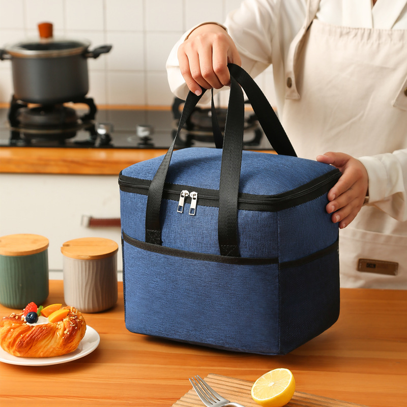 Jinjiang Naike Gifts Co., Ltd. Wholesale Customized Picnic Insulation Lunch Bag Outdoor Portable Thickened Waterproof Lunch Box Bags Food Cooler Bag