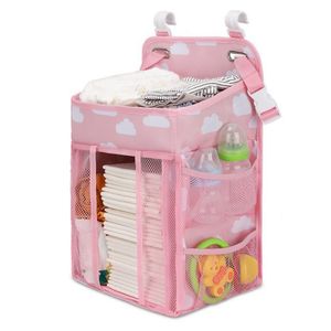 Hot Sales High Quality Adjustable Hanging Nursery Baby Storage Basket Foldable Diaper Caddy Organizer Mommy Nappy Bag Wholesale