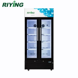 Commercial Beverage Vertical Display Cabinet Refrigerator with Double Glass Door