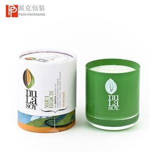 eco friendly candle packaging circle stand candle tube candle can paper tube packaging box