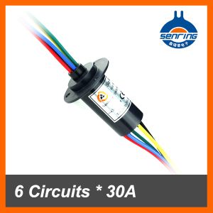 Mini slip ring for 30A current 6 wires/circuits contact of wind turbine slip ring