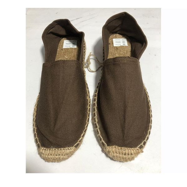 Espadrilles Best Selling Top Quality Custom Size Plain Solid Color Traditional Espadrilles Flat Shoes for All Season