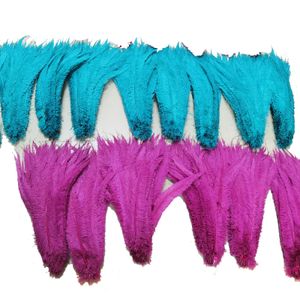 China factory wholesale cheap natural bleach dyed 18-22" trimmed ostrich plumes Nandu feathers for carnival feather wings dress