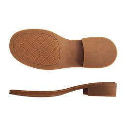 Hot selling business style recycled rubber sole for ladies square head fashion dress heel shoe