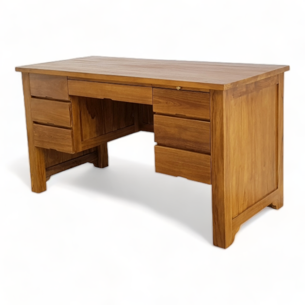 Solid Wood Executive Office Table With Storage Cabinet Luxury Wooden Desks With Drawers For Office Furniture Modern Design