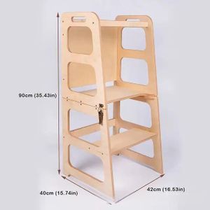 Hot sell Kids Montessori Furniture Wooden Kitchen Helper Learning Tower For Children