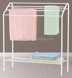 Standing Drying Towel Rack Chrome Towel Shelf