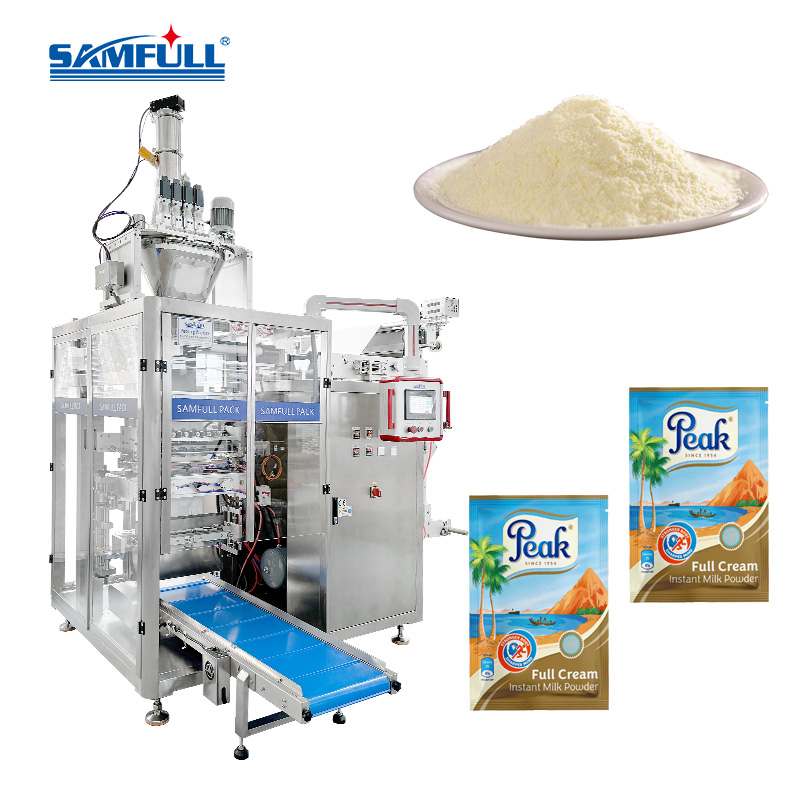 Multi lane Protein powder bag packing machine milk powder sachet packaging machine
