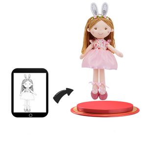 Wholesale Custom Princess DIY Doll Plush Stuffed Animal Toy for Children's Room DIY Decoration Gift