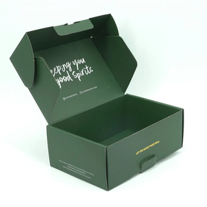 Recyclable Dark Green Shipping Boxes Dark Green  Packaging Box Custom Shoe Boxes With Logo Packaging