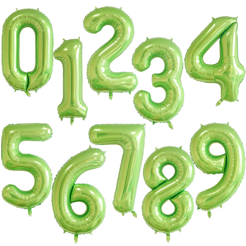 Big foil balloons numbers pink Birthday Helium 0-9 Happy Birthday Wedding Party Decorations Shower Large Figures Globos