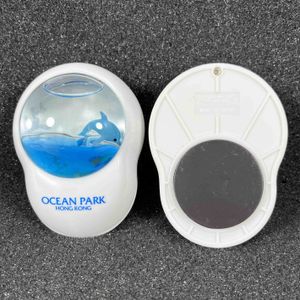 Round Liquid Fridge Magnet Aqua Aquarium PMMA Glitter Fridge Magnet Acrylic Water Oil Customized Refrigerator Stickers Clip Card