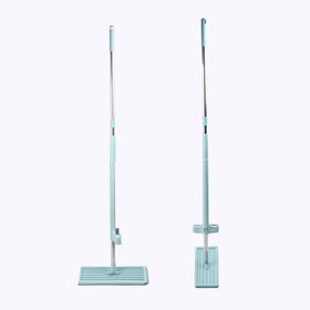 Home use Flat Mop Factory Cheap wholesale Price Bulk Floor Cleaner Steel Handle Washable Wet Dry Hands-free Flat Squeeze Mop 360