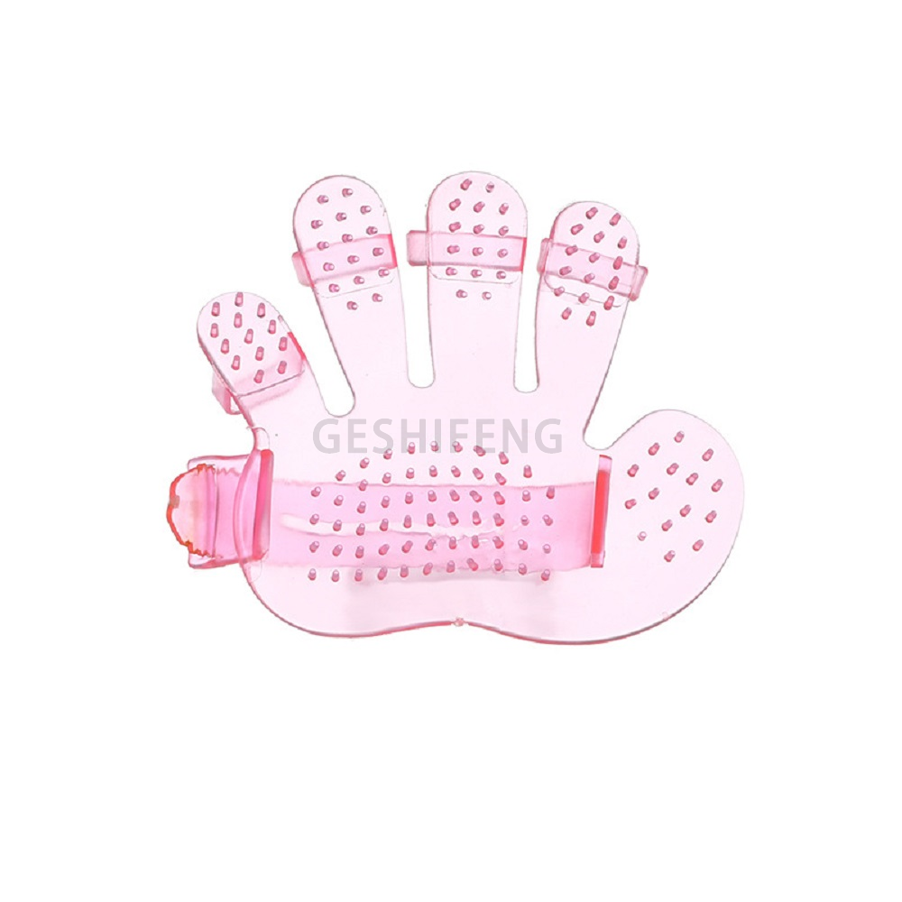 Dropshipping 12*11cm Pet Bath Brush Dog Comb Cat Rubber Glove Hair Fur Grooming Massaging Brush