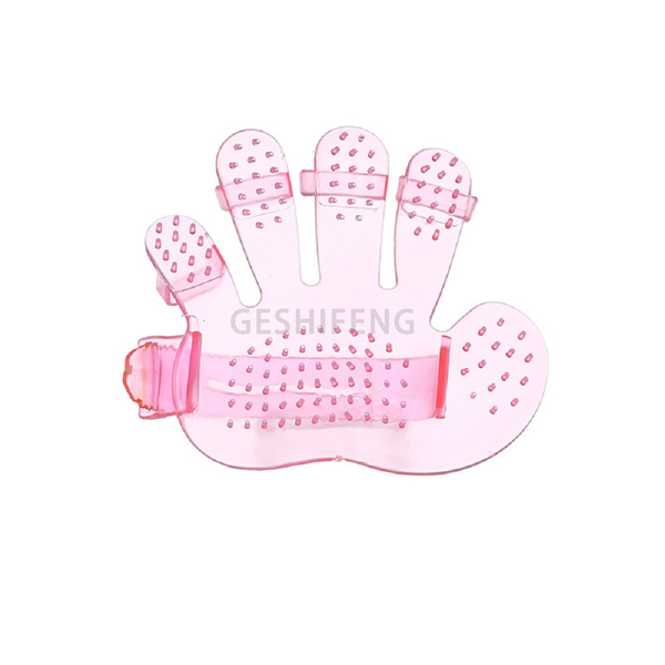 Dropshipping 12*11cm Pet Bath Brush Dog Comb Cat Rubber Glove Hair Fur Grooming Massaging Brush