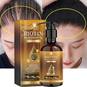 Private Label Natural Strengthen Anti-Hair Loss Hair Growth Biotin Shampoo