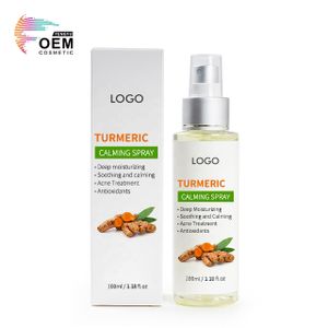 Oem Odm Gentle Aloe Vera Hydrating Moisturizing Calming Remove Acne Turmeric Facial Toner Mist For All Skin Types