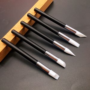 Best Selling 5 Pcs Silicone Nail Brushes Beauty Salon Carving Emboss Hollow Gel Nails Shaping Tool For Modeling Nail Art