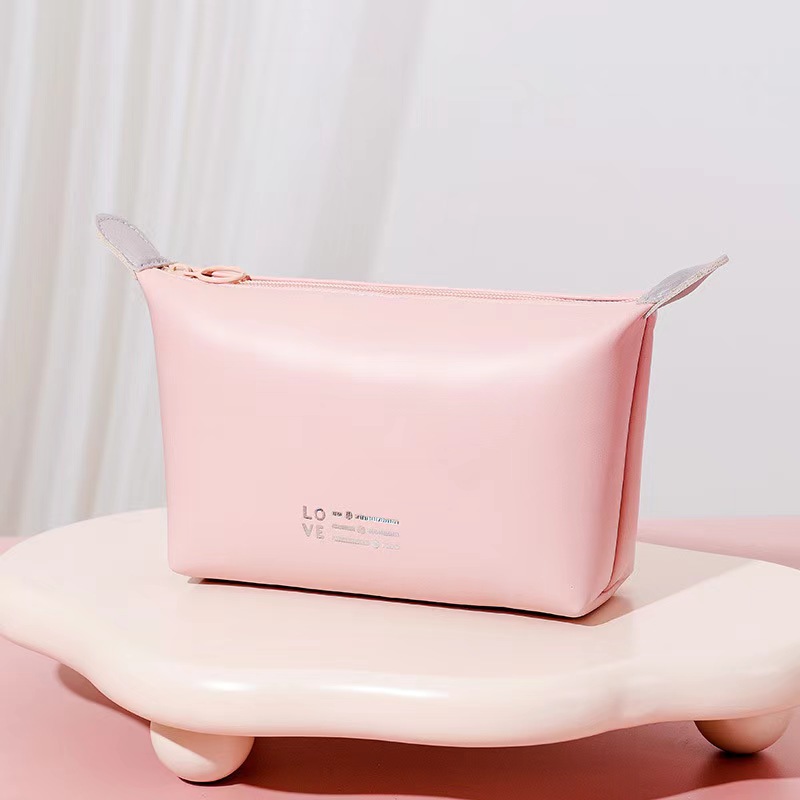 Wholesale Custom Logo Printed Organizer Fashion Toiletry Travel Makeup Cosmetic Bag with Zipper Closure All-Purpose Case