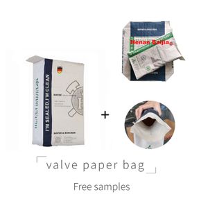20kg 25kg 50kg paper sack chemical powder packaging paper bag 20 lb