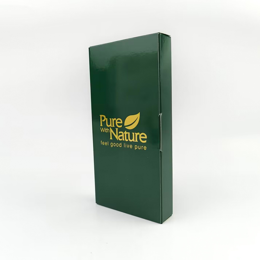 Green Cosmetic Logo packaging box bulk essence skin care products thickened white card lotion paper box