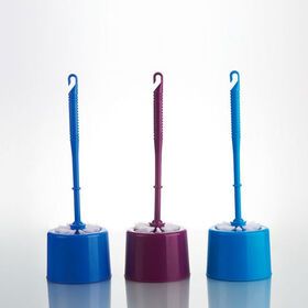 Cheap Eco-friendly  manufactory plastic toilet brush set with holder