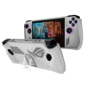 Silicone Protective Cover for ASUS ROG Ally Case Soft Shockproof TPU Handheld Game Console Shell Full Protection with Stand Base