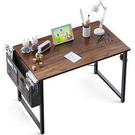 31 inch Sturdy Home Office Table Work Desk Computer Writing Desk with A Storage Bag and Headphone Hook