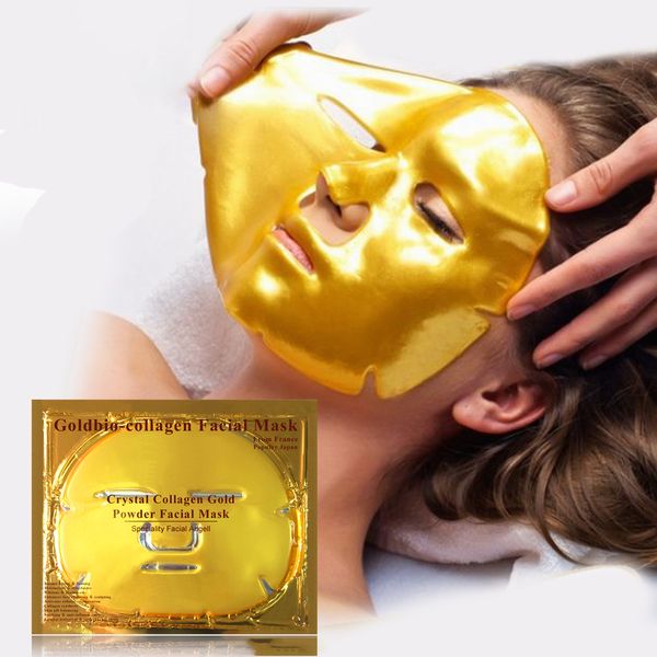 Private label skin care facial mask custom logo 24k gold hydrogel skin care collagen gel face maskss