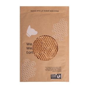 Compostable Paper Packaging Bag Biodegradable Kraft Honeycomb Mailer Kraft Paper  Envelope Kraft Shipping Paper Packaging