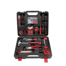 Household  DIY portable  repair hand tools kit 86pc house work set with hammer wrench screwdriver tape pliers
