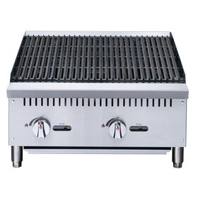 Professional Commercial Stainless steel Tabletop gas charbroiler grill BBQ countertop grill restaurant