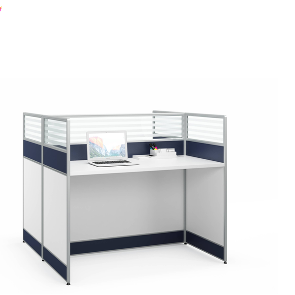 Wholesale modern office furniture staff work station 2 person seater office workstation table